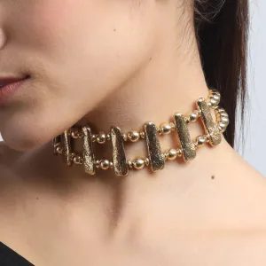 TFC Aureate Gold Plated Choker Necklace