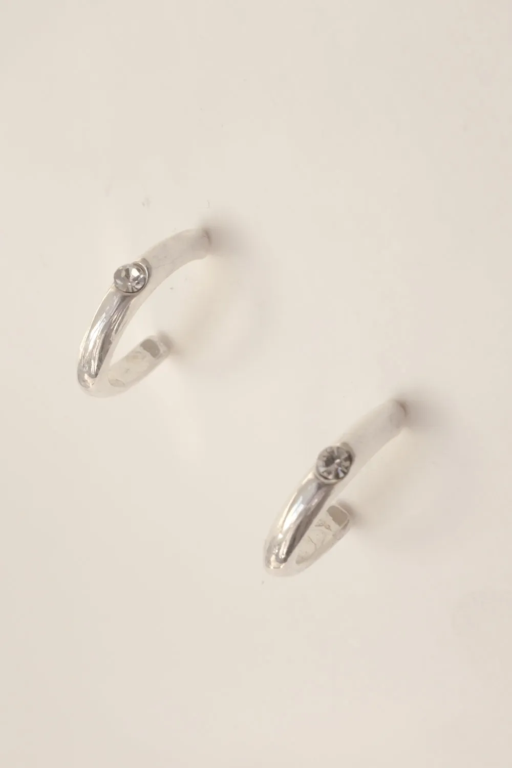 0065_VINTAGE MIDI LOOP EARRINGS STERLING SILVER