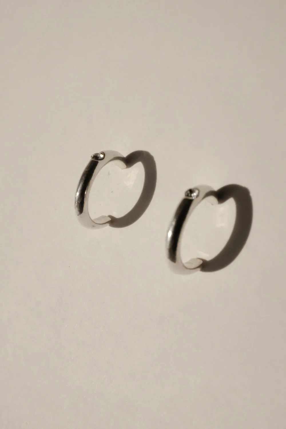 0065_VINTAGE MIDI LOOP EARRINGS STERLING SILVER