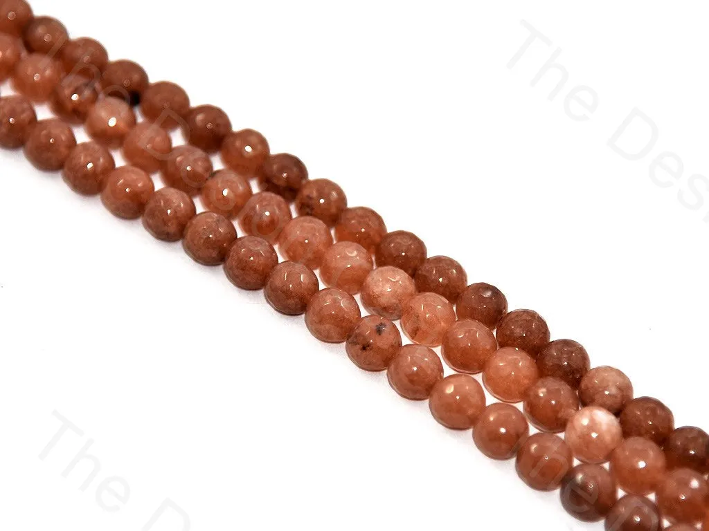 10 mm Brown Mix Jade Rondelle Quartz Semi Precious Stone