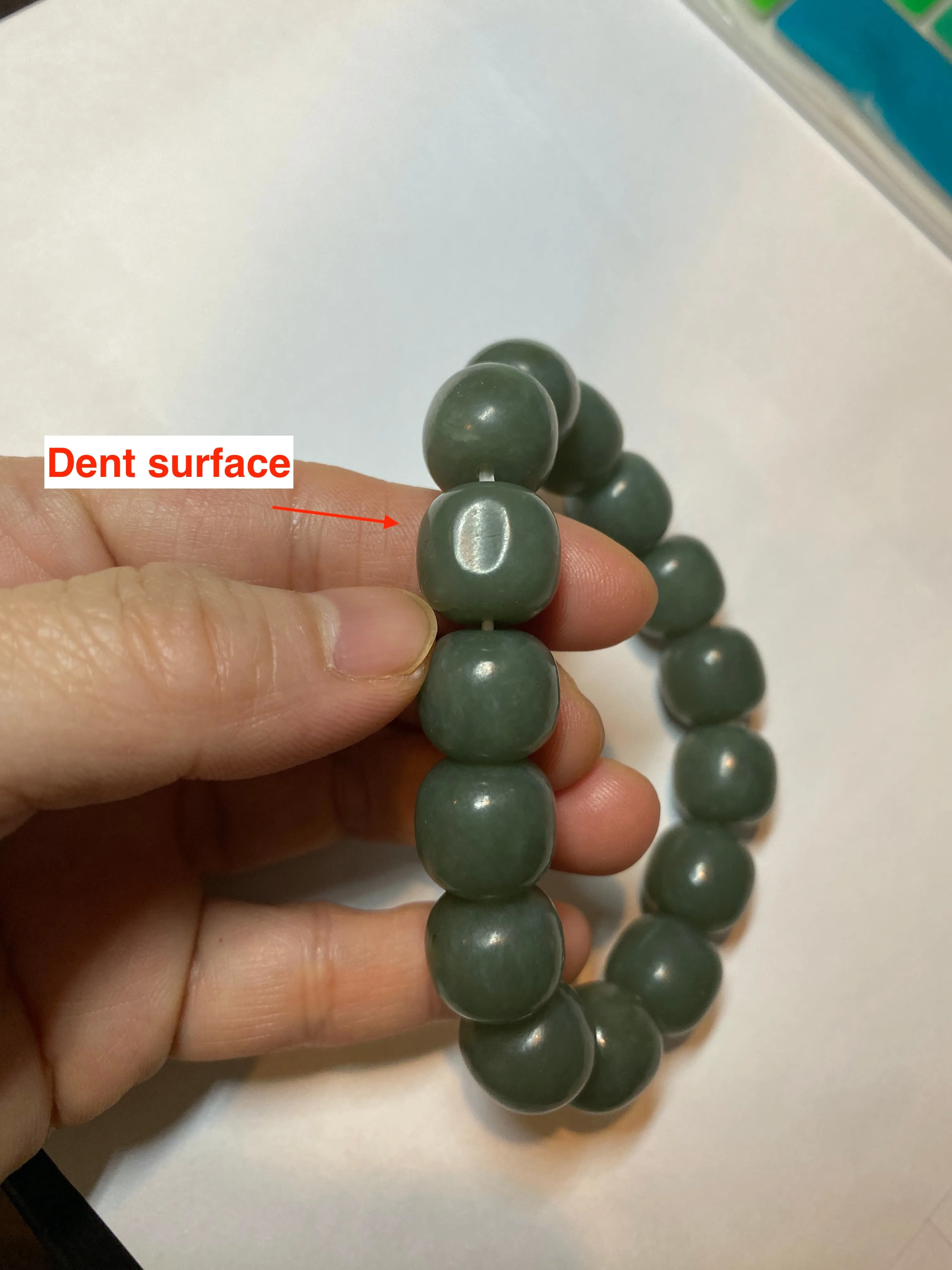 100% Natural 13.8x13mm green/yellow/brown/blue vintage style nephrite Hetian Jade bead man bracelet HF22