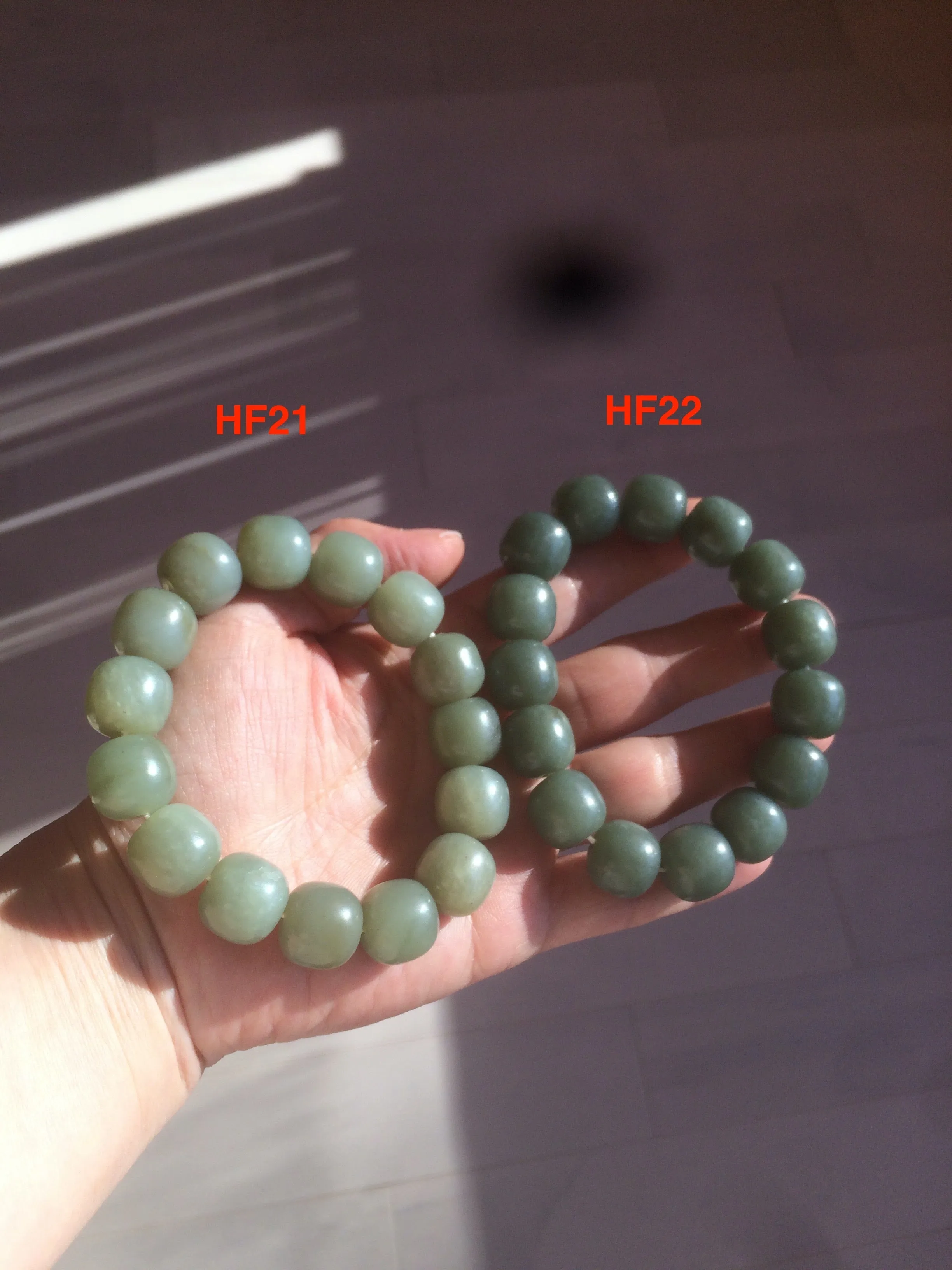 100% Natural 13.8x13mm green/yellow/brown/blue vintage style nephrite Hetian Jade bead man bracelet HF22