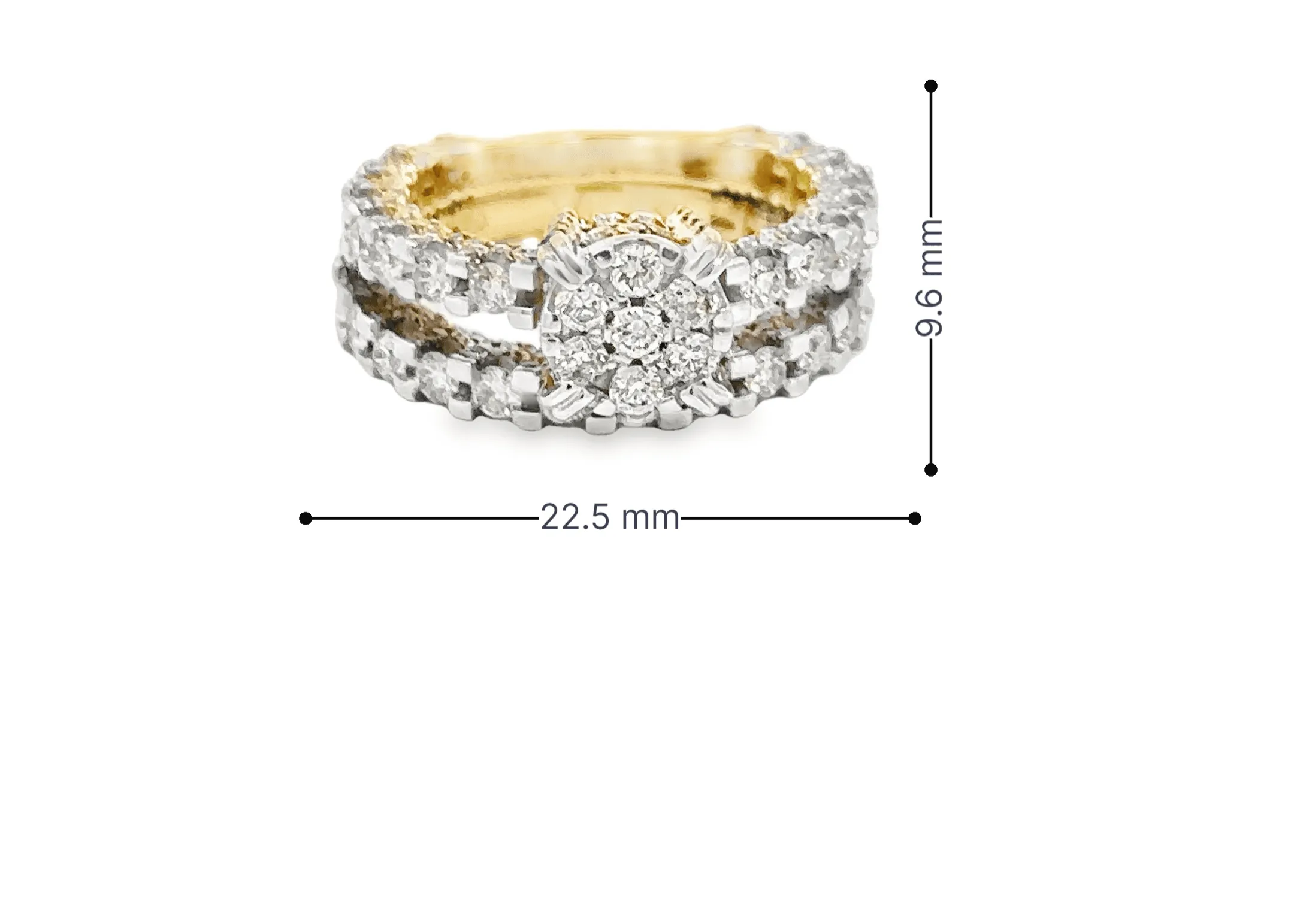 10K Gold 3.15 CTW Diamond Ladies Engagement Set