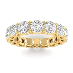 14K & 18K Gold Round Diamond Eternity Band