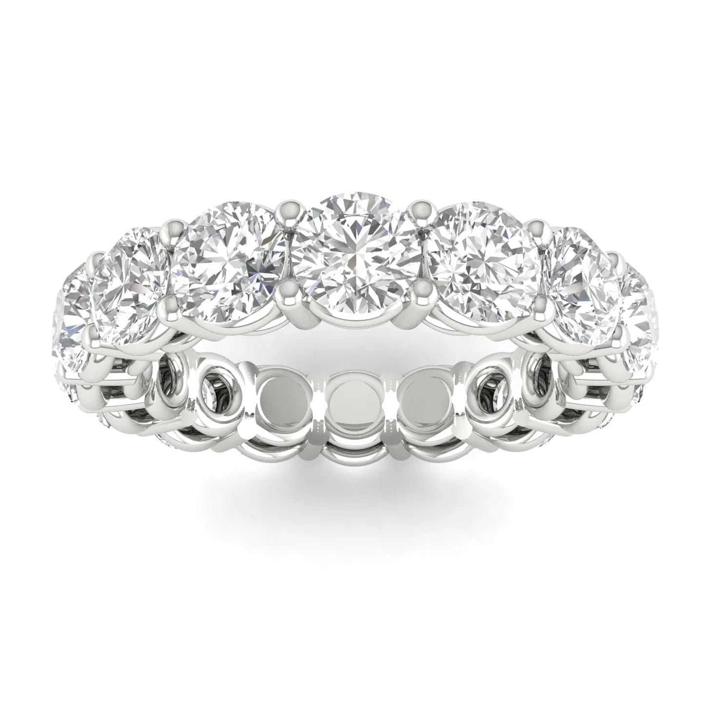 14K & 18K Gold Round Diamond Eternity Band