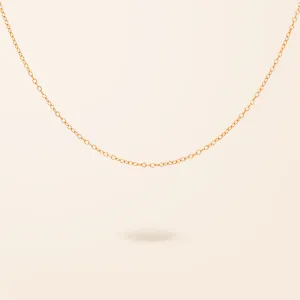 14K Gold Cable Chain Necklace