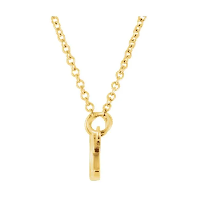 14KT GOLD "AMORE" 16.25" PENDANT NECKLACE