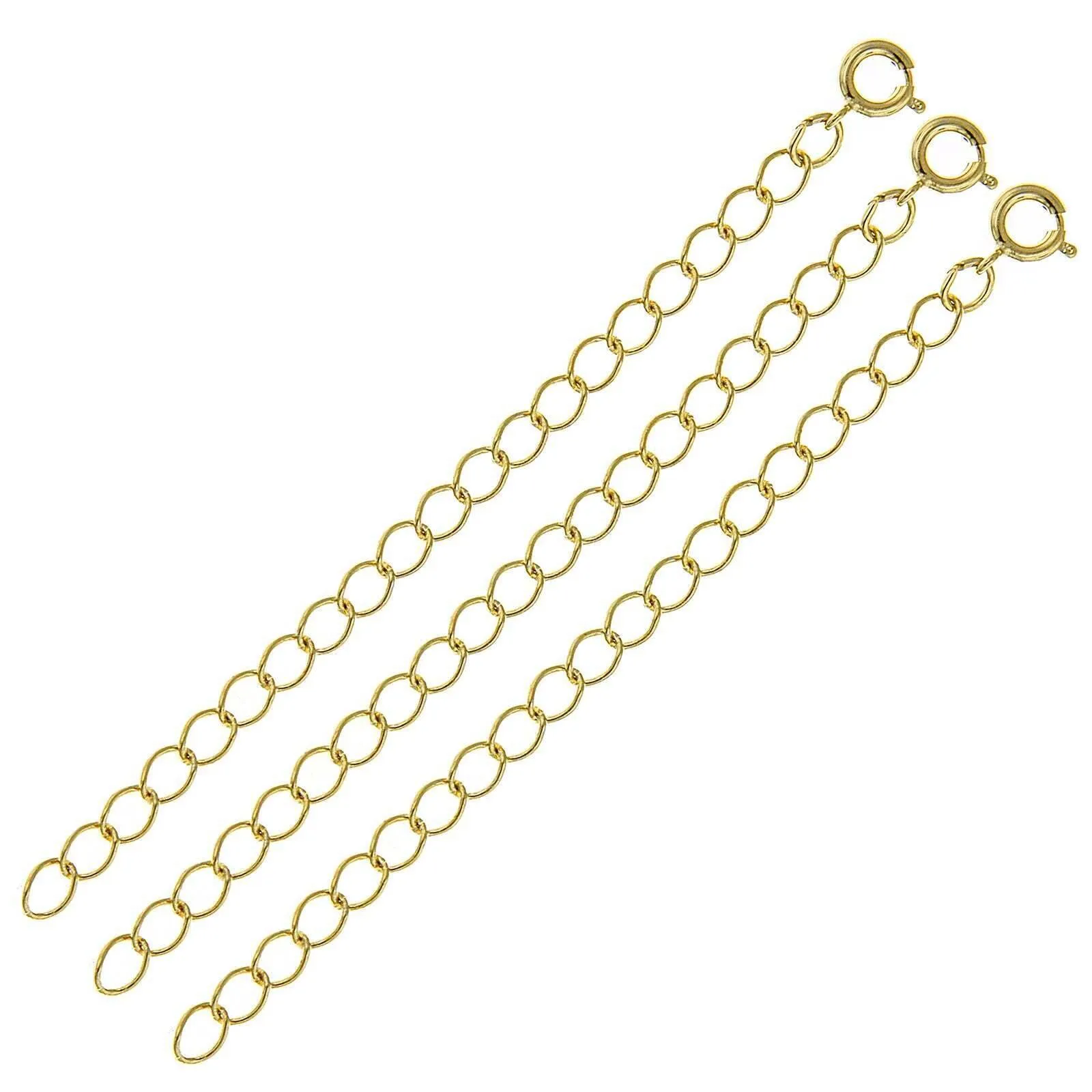 1928 Jewelry 3-Pack Necklace Extension Chains - 3-Inch Adjustable Length