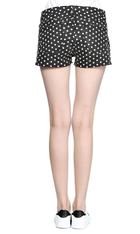 39865 Polka Dot Short - Black