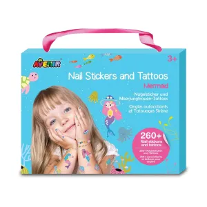 AVENIR NAIL STICKERS & TATTOOS MERMAIDS