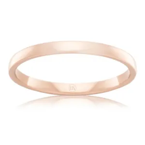 Barrel 2.5mm - 9ct Rose Gold