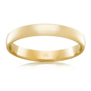 Barrel 3mm - 9ct Yellow Gold