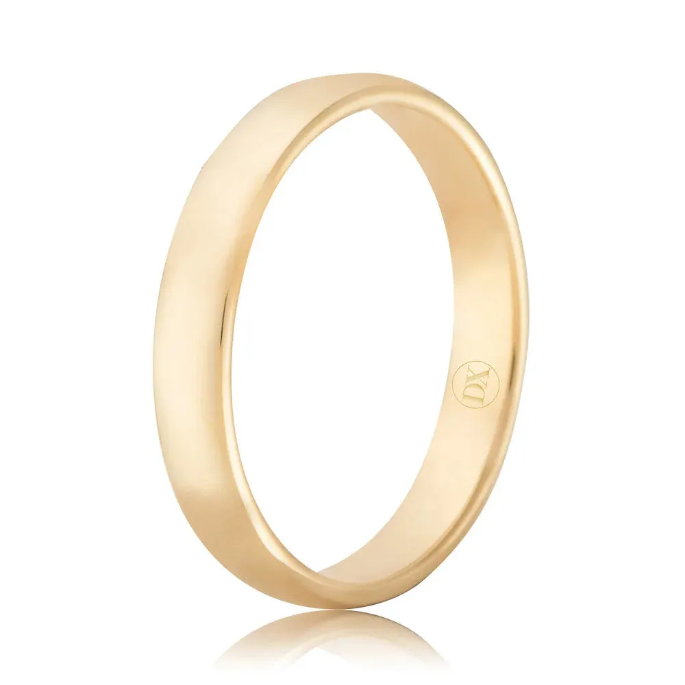 Barrel 3mm - 9ct Yellow Gold