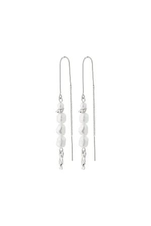 BERTHE PEARL CHAIN EARRINGS