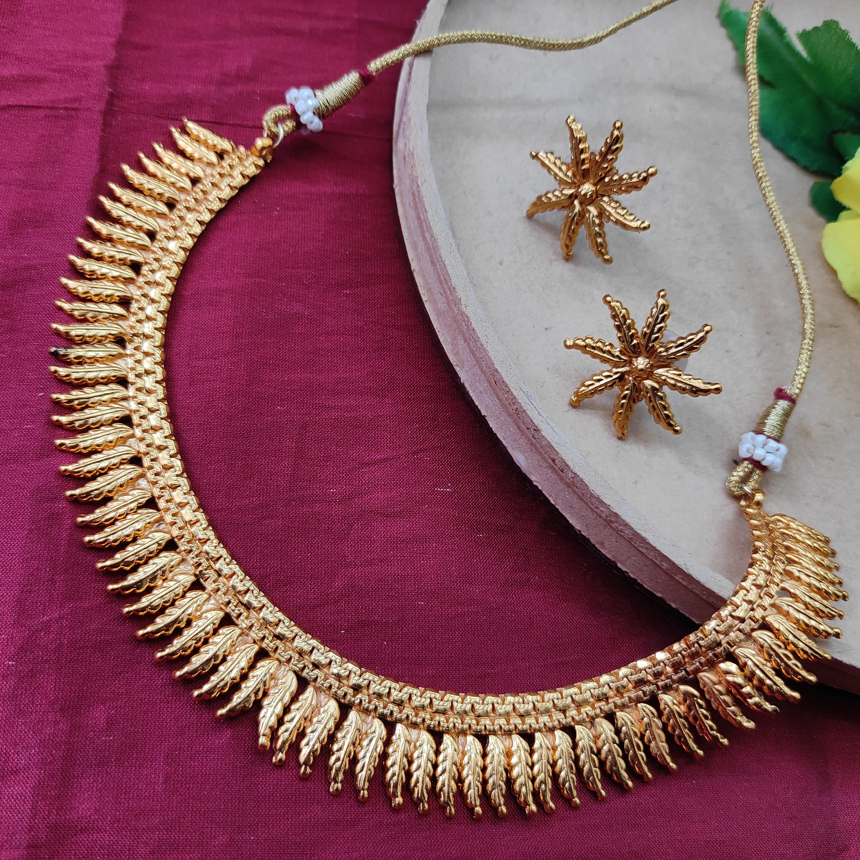 Bhavi Jewels Gold Plated Necklace set