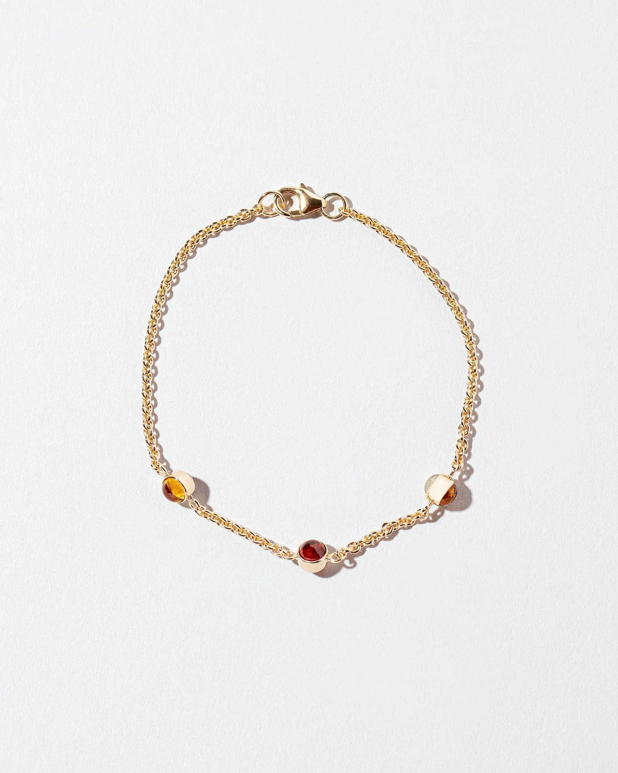 Birthstone Bracelet - Three Bezels