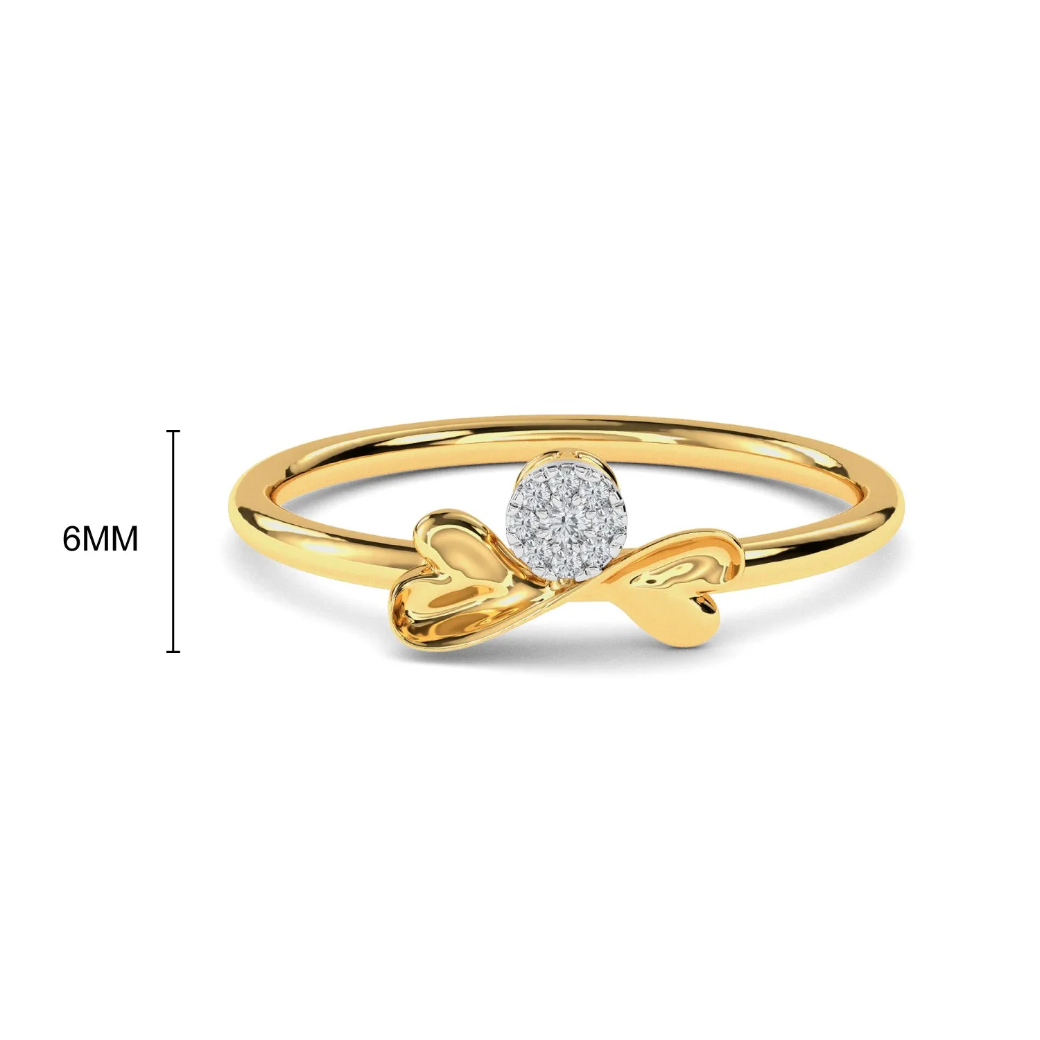 Bow Diamond Ring