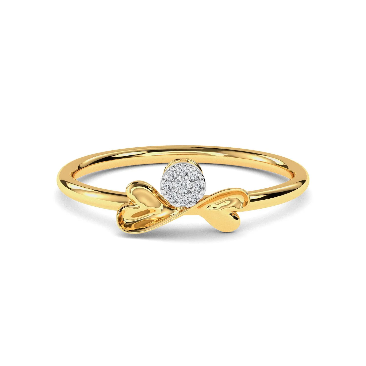 Bow Diamond Ring