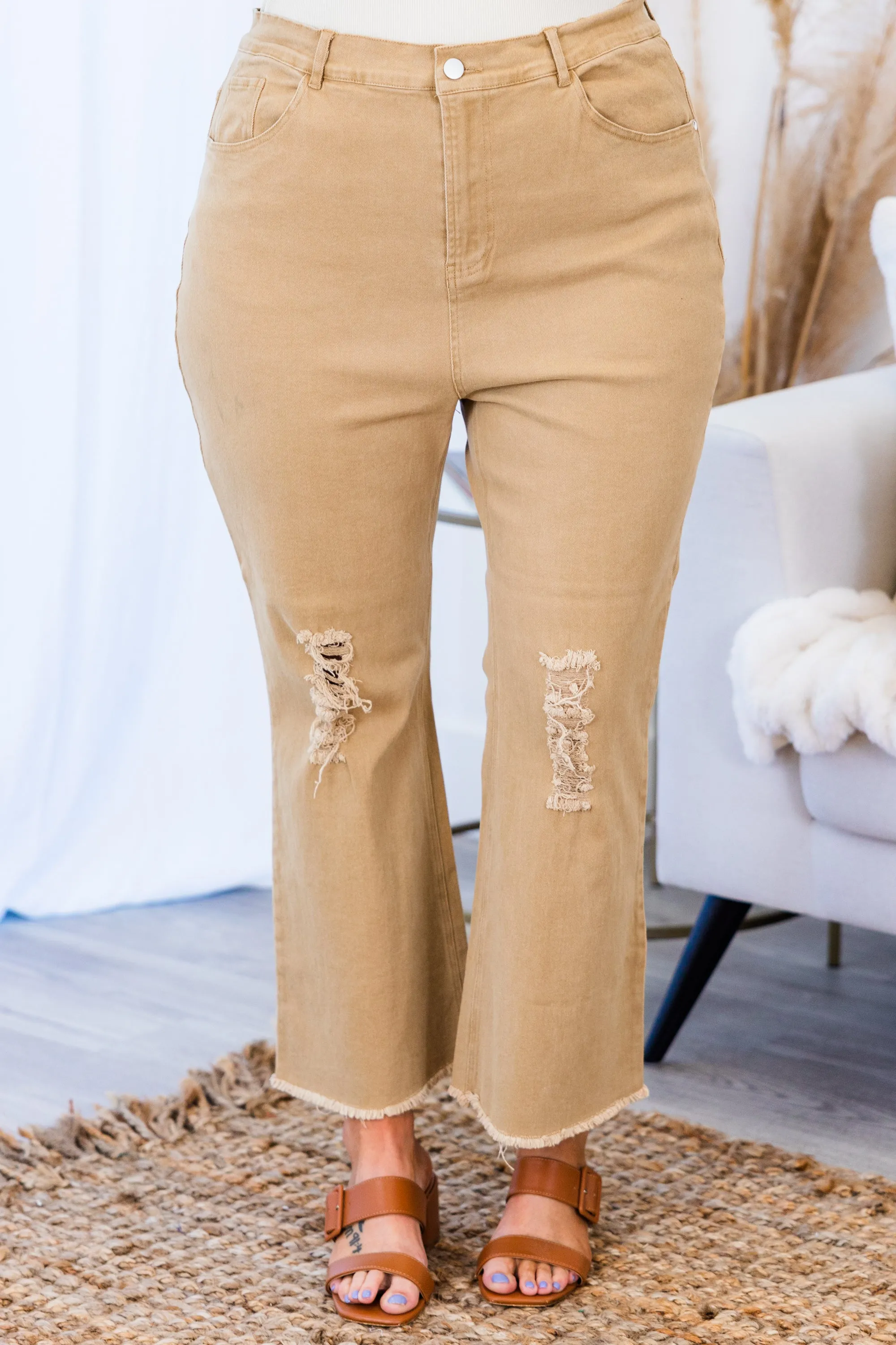 Buttercup Flare Jeans, Brown