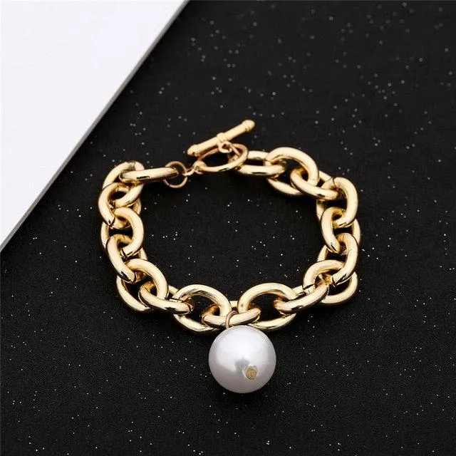 Charm Pearl Bracelet for Her