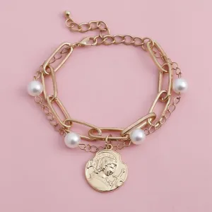 Charm Pearl Bracelet for Her