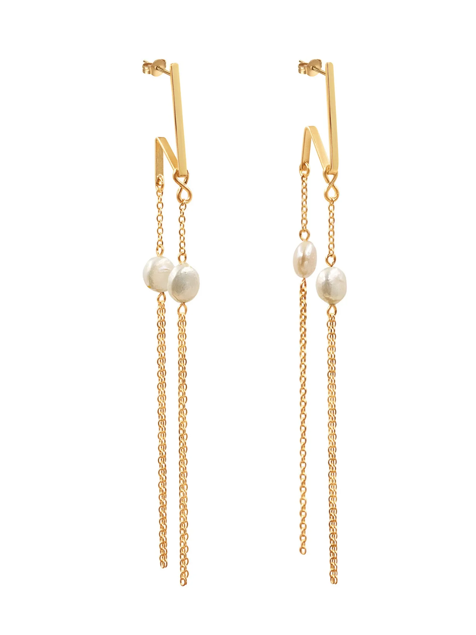 Doubelicious Large Pearl Earring