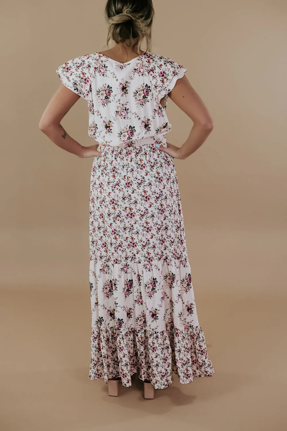 ECB Exclusive: Gracie Maxi Dress, Cream