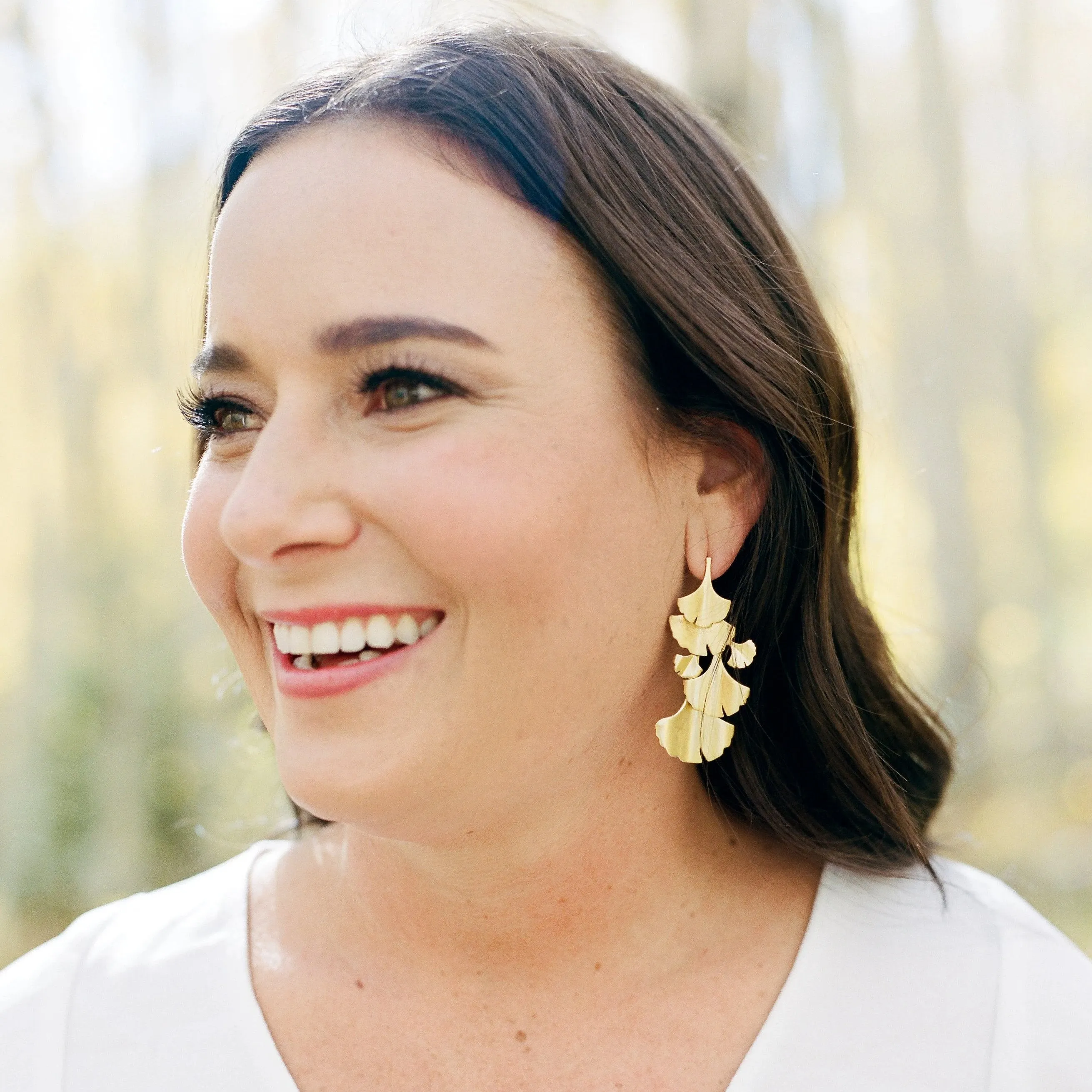 Ginkgo Chandelier Earrings