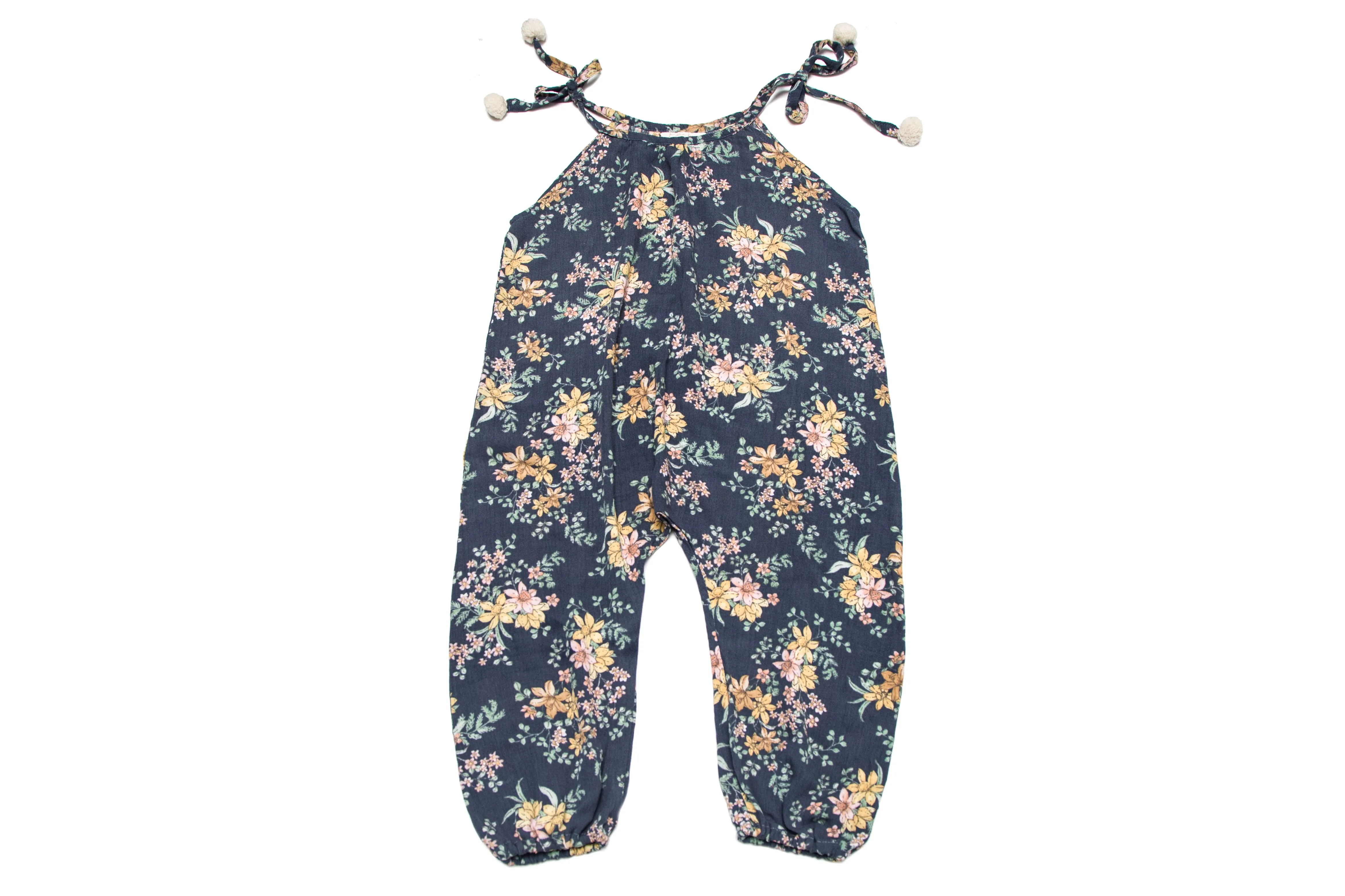 Girls Floral Pom Pom Jumper | Night Garden