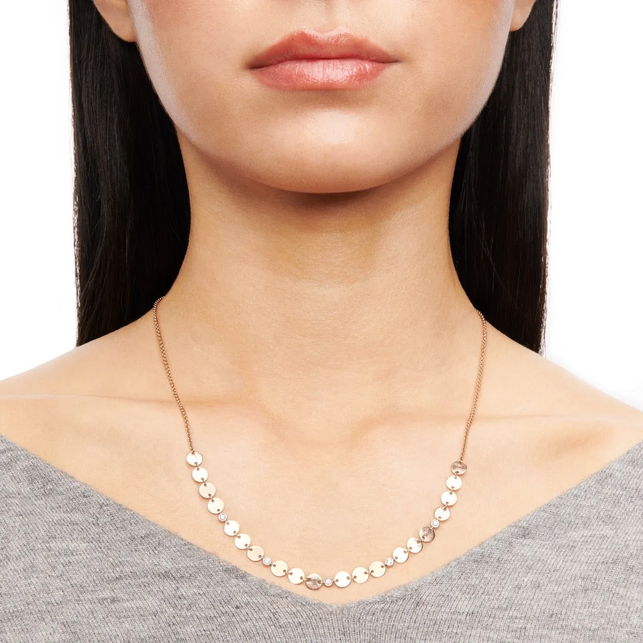 Harmonie Necklace in 18k Gold with Diamonds