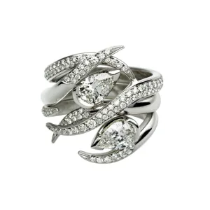 Interlocking Ariana50 Eternity Ring Set - 18ct White Gold & 1.60ct Diamond