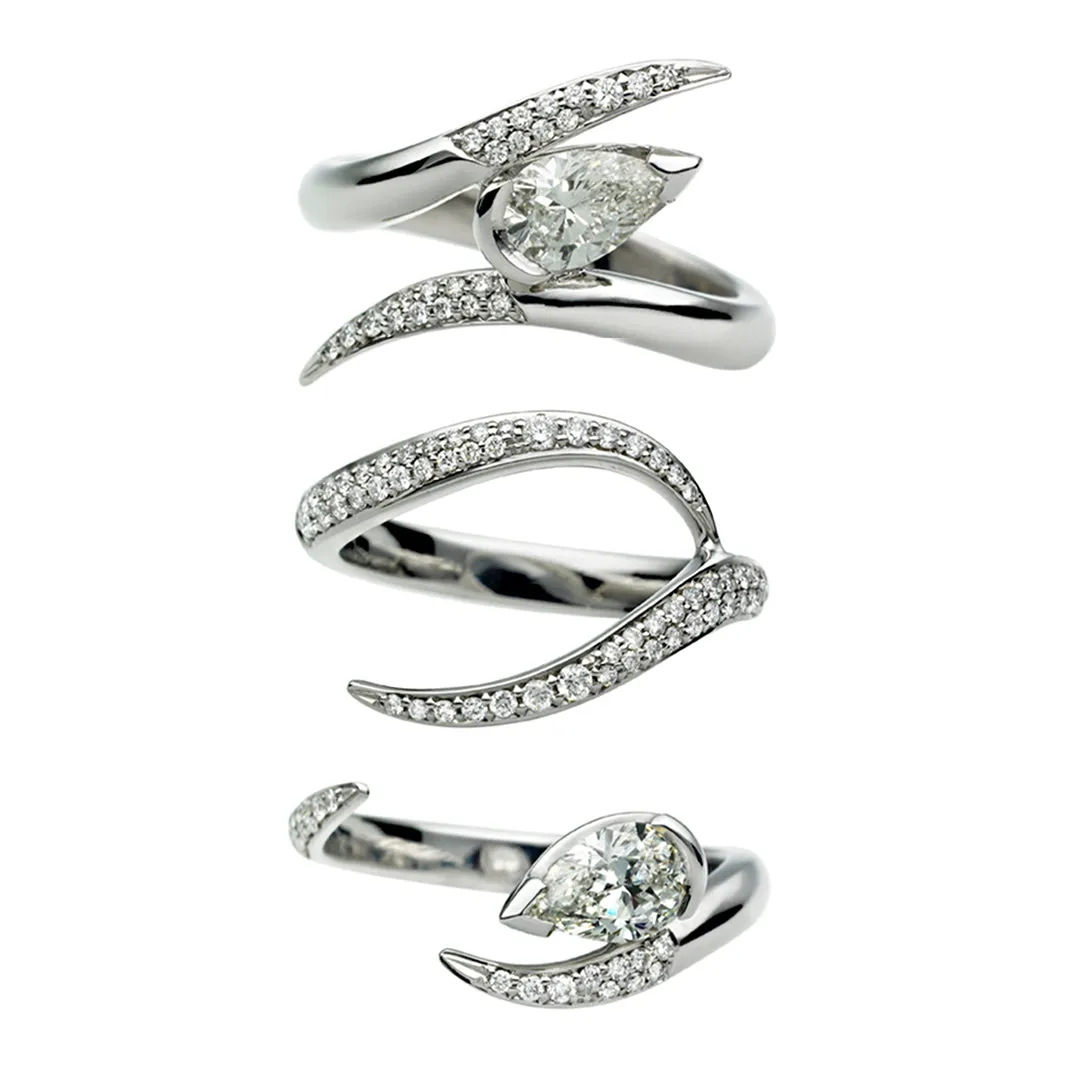 Interlocking Ariana50 Eternity Ring Set - 18ct White Gold & 1.60ct Diamond