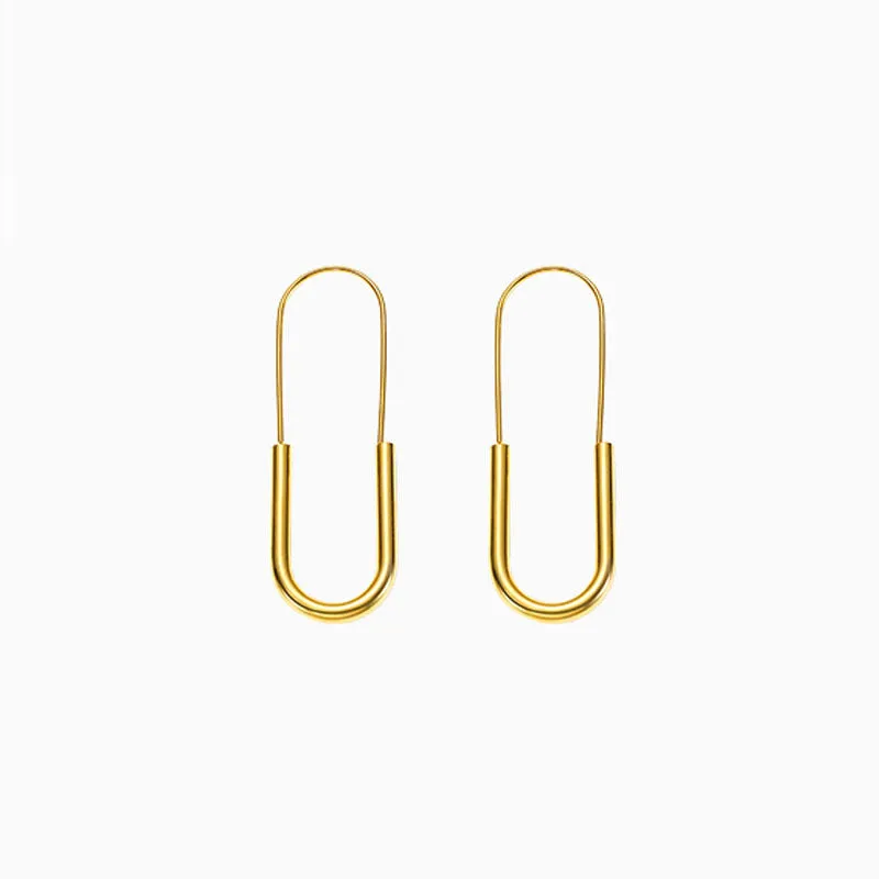 Just Lil Things  Gold Hoop Earrings jlt11662