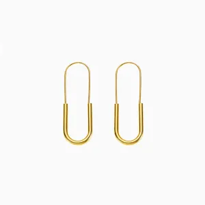 Just Lil Things  Gold Hoop Earrings jlt11662