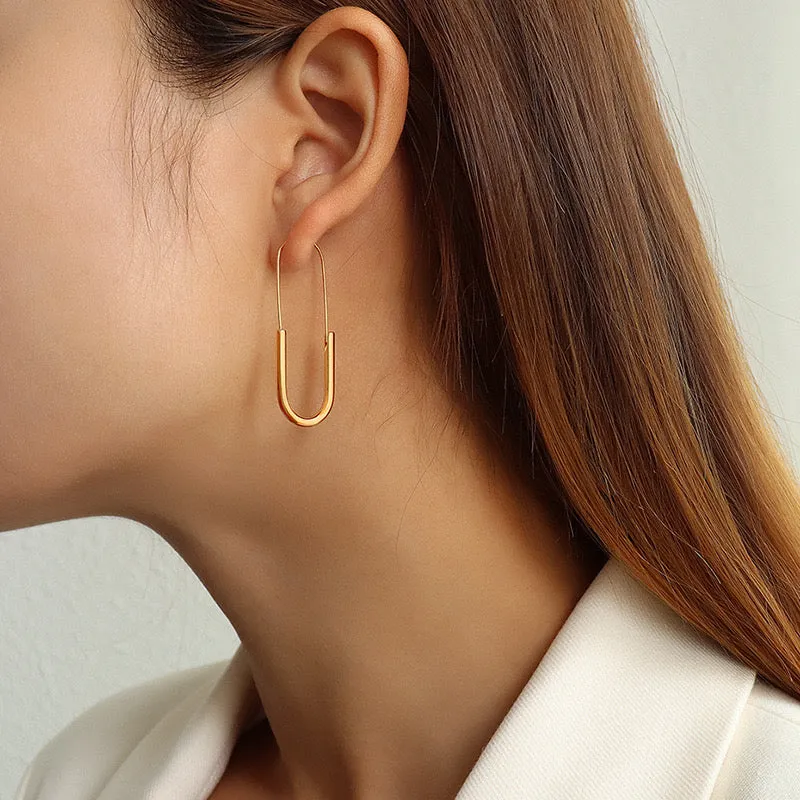 Just Lil Things  Gold Hoop Earrings jlt11662