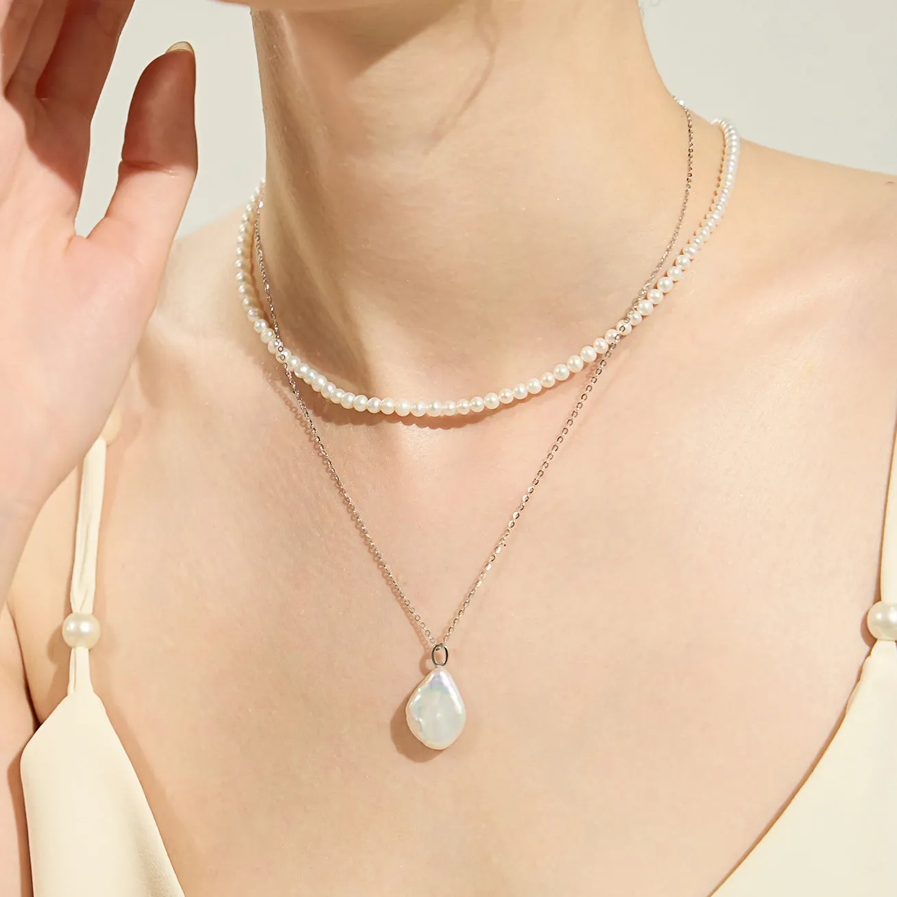 Keshi Freshwater Pearl Necklace WN00624