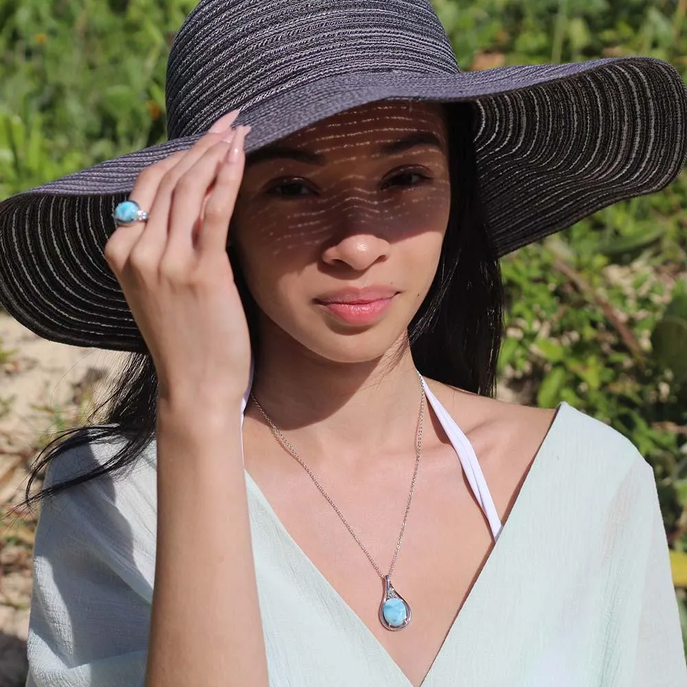 Larimar Open Eyes Ring