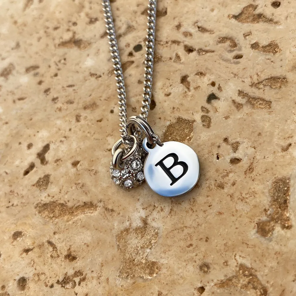 Magnetic Couple Necklaces with Custom Initial Letters