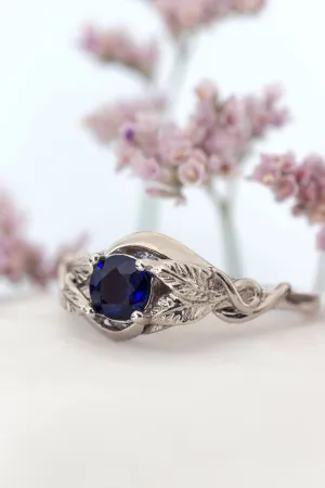 Natural sapphire engagement ring / Azalea