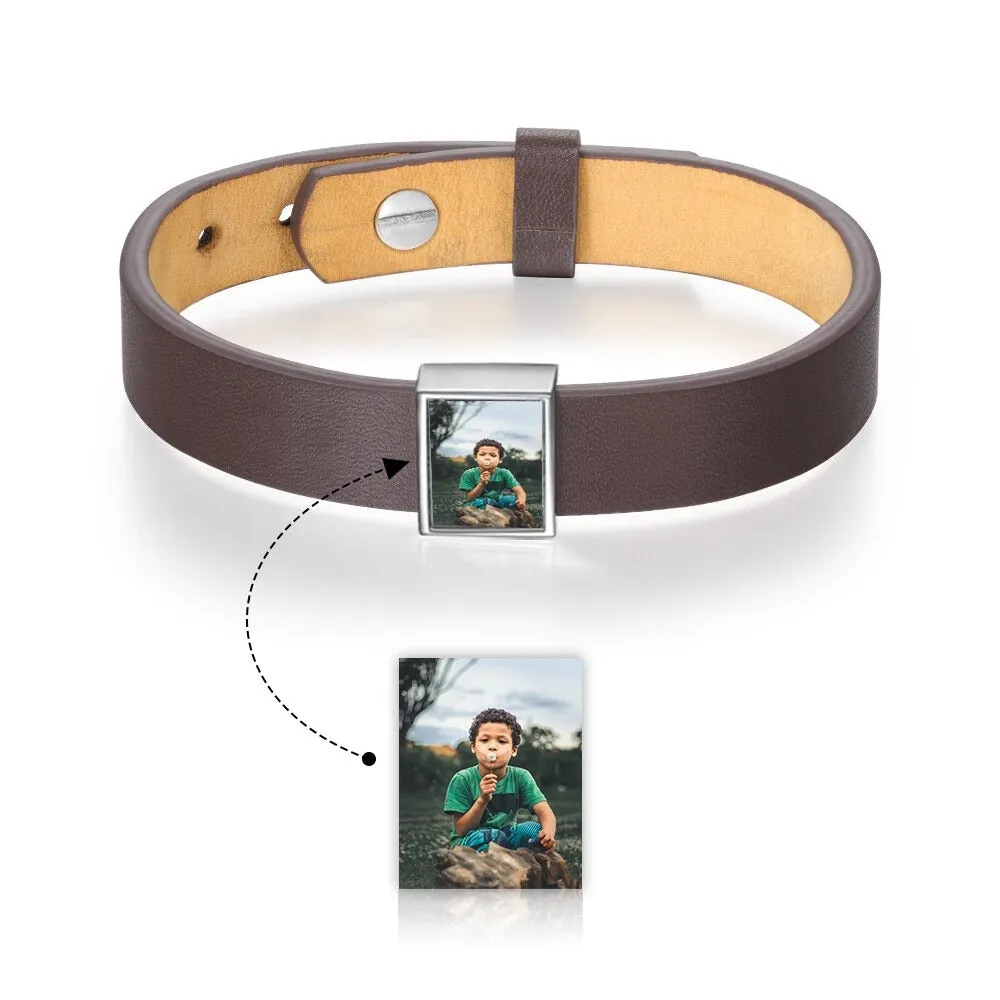 Personalized Stainless Steel Photo Bracelet