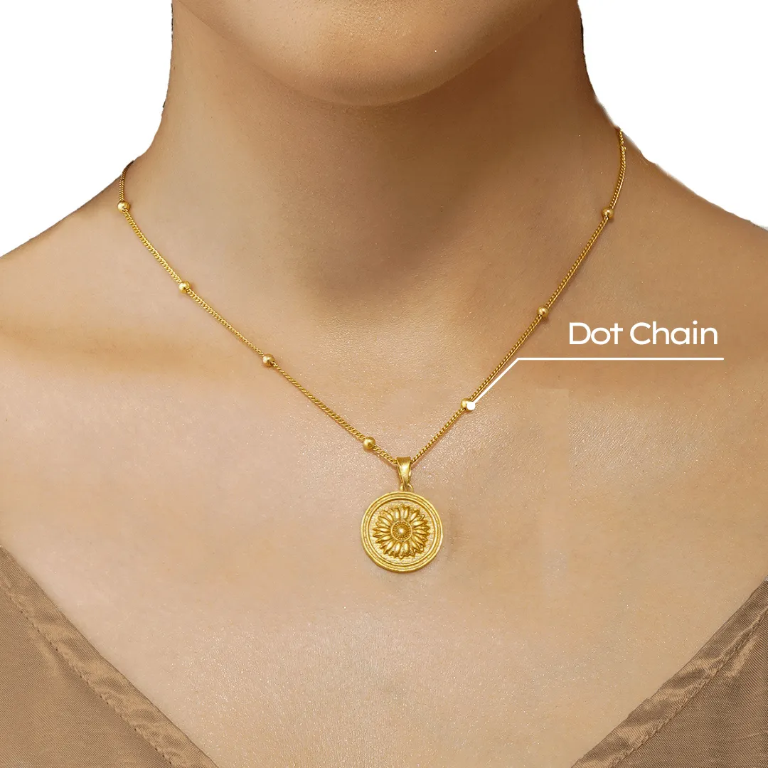 Power of Belief Coin Necklace - Sunflower