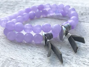 Purple Jade Bracelet - Jade Bracelet - Purple Bracelet - Beaded Bracelet - Jade Jewelry - Women's Jewelry - Men's Jewelry - Girlfriend Gift