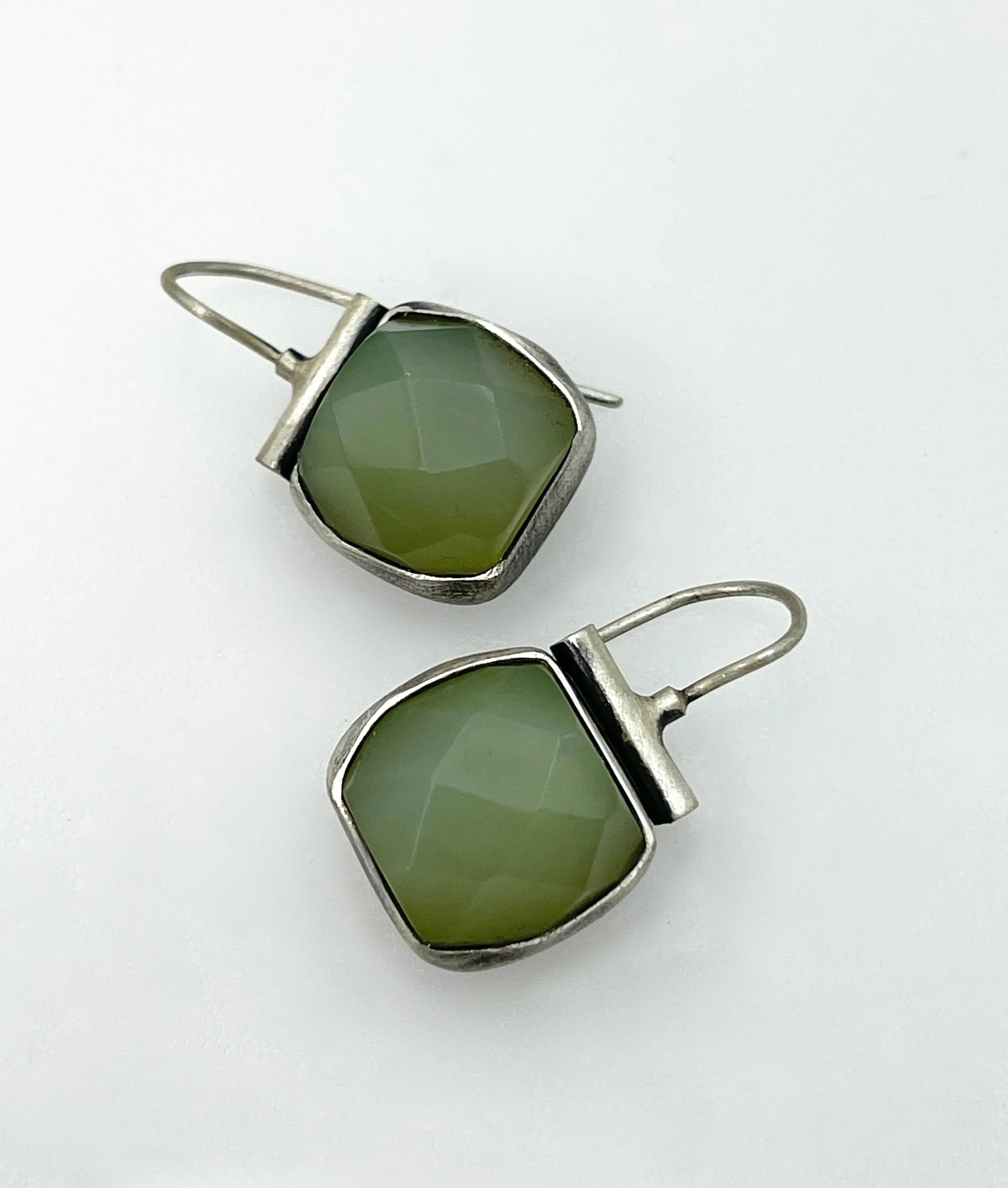 Terri Logan Faceted Jade Earrings