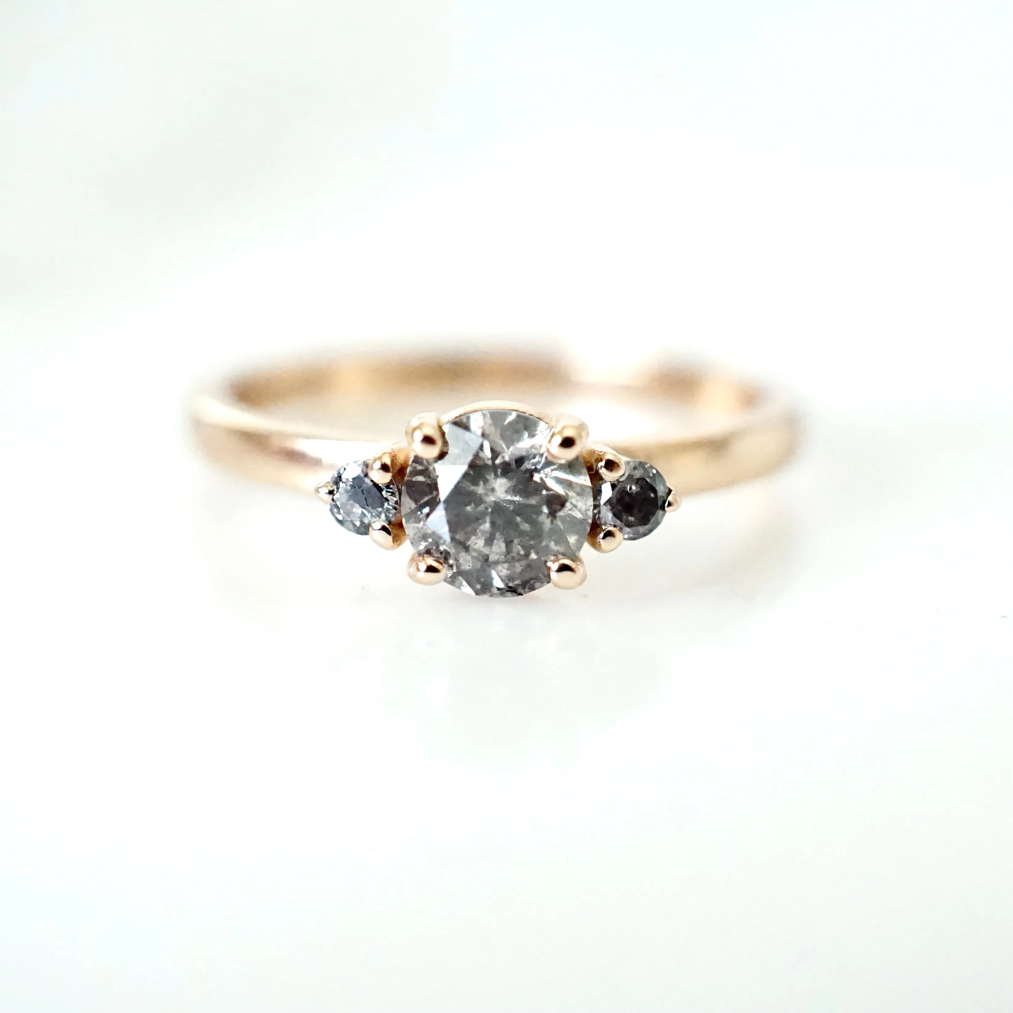 Three Stone Diamond Engagement Ring - Past Present and Future Diamond Ring - Three Diamond Ring - You, Me, Us - Yesterday, Today and Tomorrow