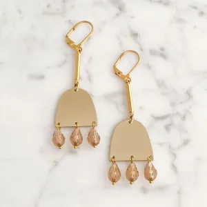 TURNER gold half circle earrings