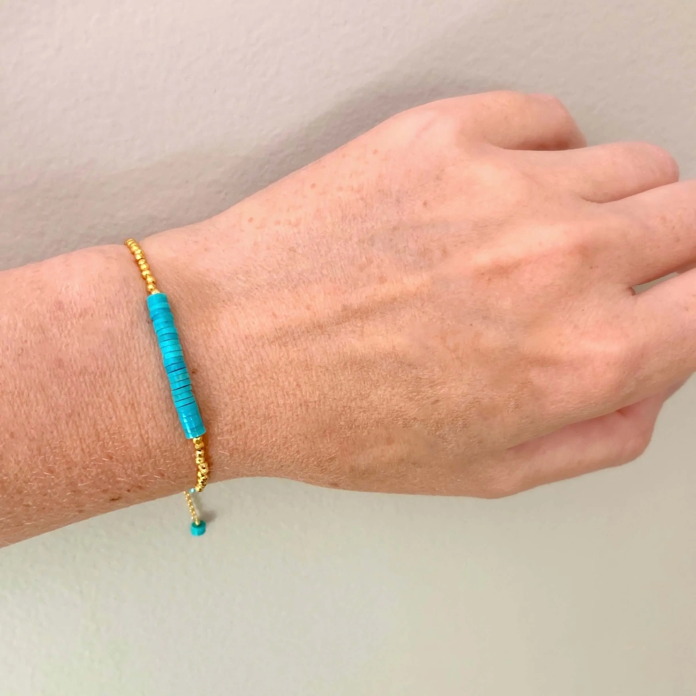 Turquoise Adjustable Stacking Bracelet