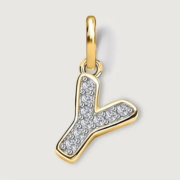 Versa Diamond Alphabet Pendants