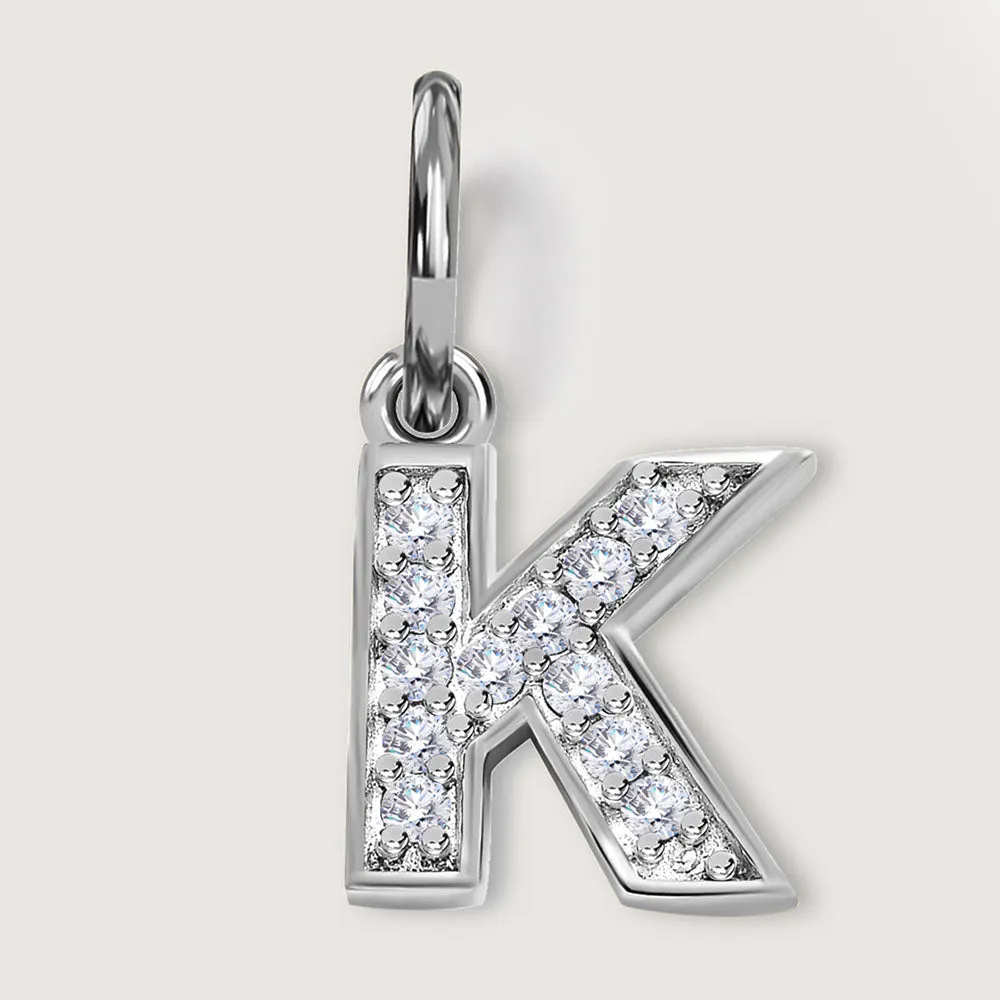 Versa Diamond Alphabet Pendants