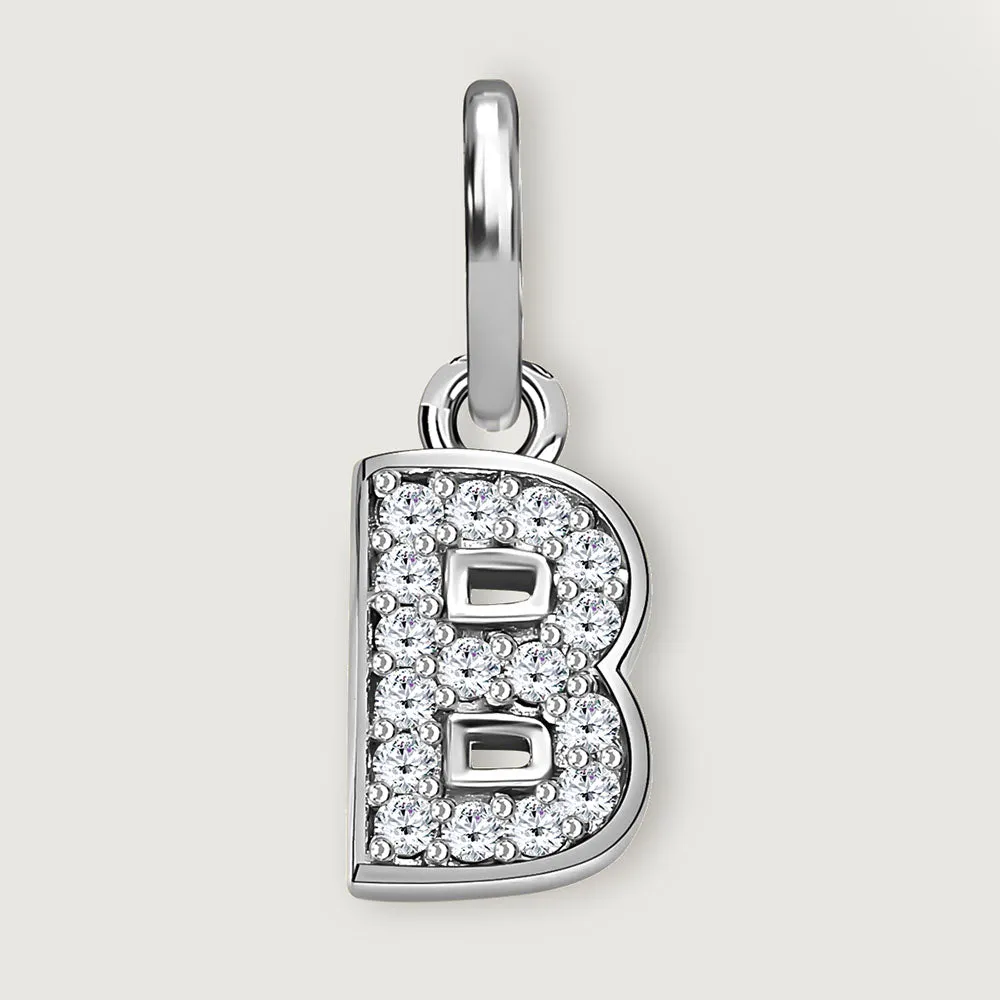 Versa Diamond Alphabet Pendants