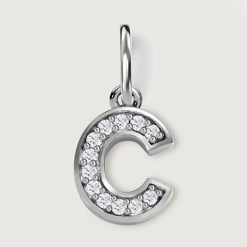 Versa Diamond Alphabet Pendants